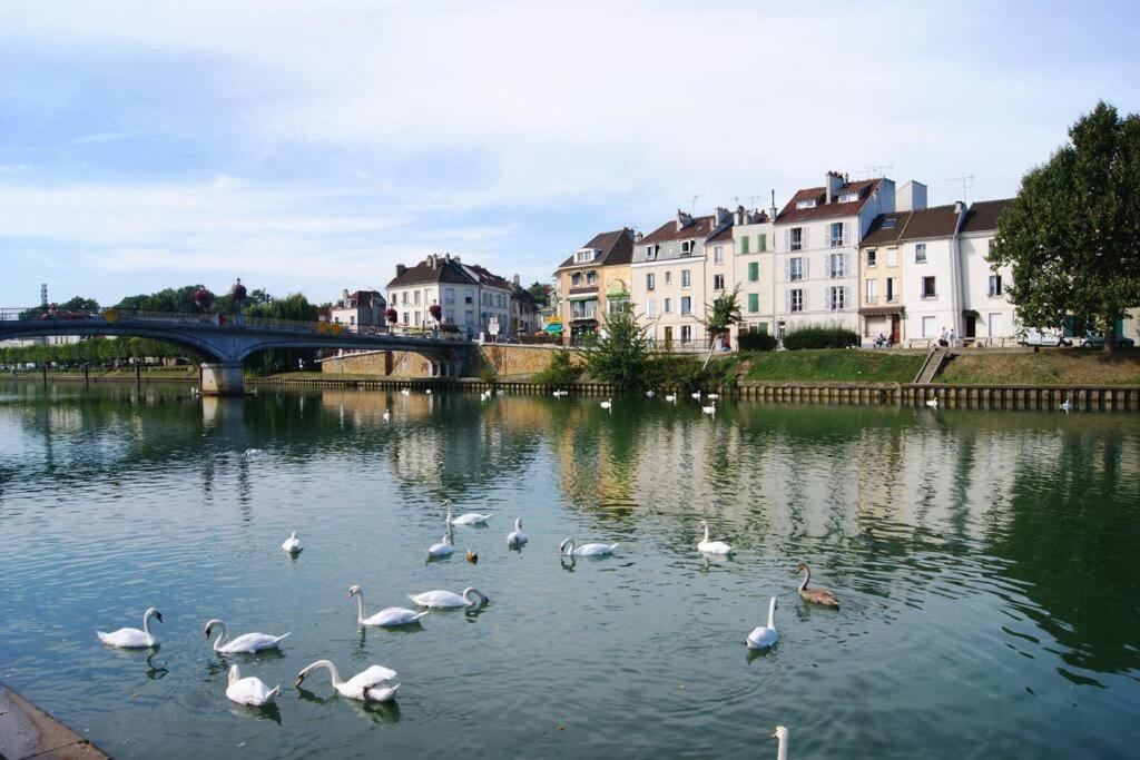 Coeur De Ville Avec Parking+Gare A Proximite De Disney Et Paris Lagny Exterior foto